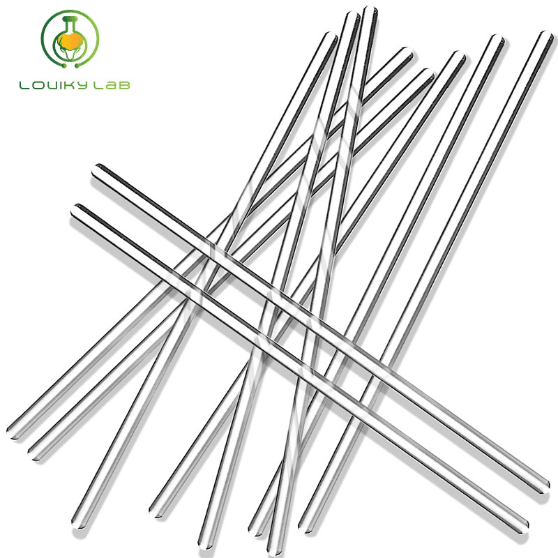 10pcs Glass Stirring Rod 20/30cm Length Science Stick with Both Ends Round