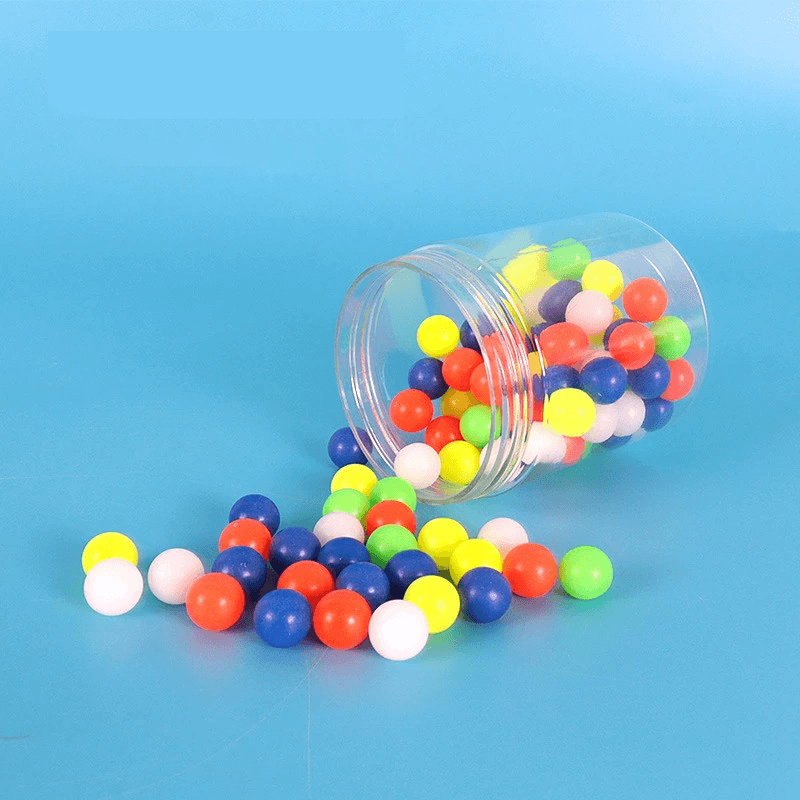 100pcs Colorful Plastic Balls 10mm Solid Ball for Elementary School Math Learning 2