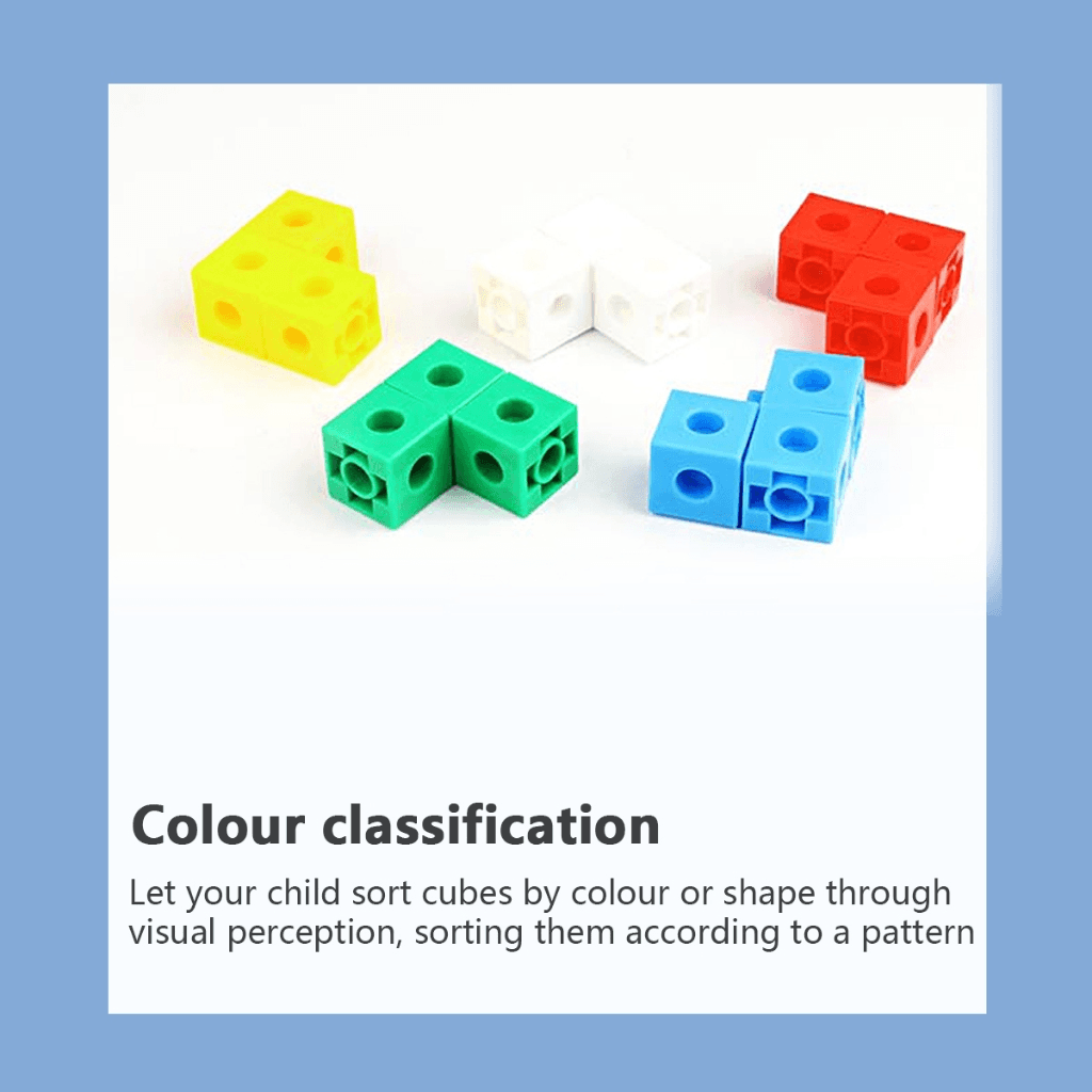 2cm Puzzle Plastic Blocks Colorful Cubes Math Teaching Aids Early Childhood Education 4