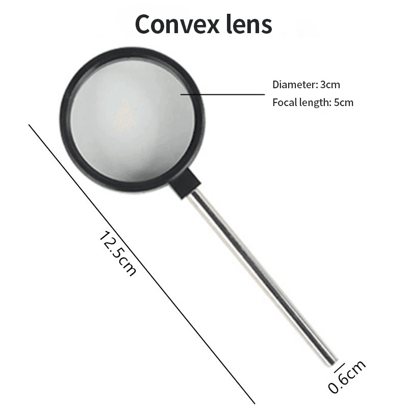 Handheld Convex Lens Concave Lens Physical Optics Experimental Equipment 4