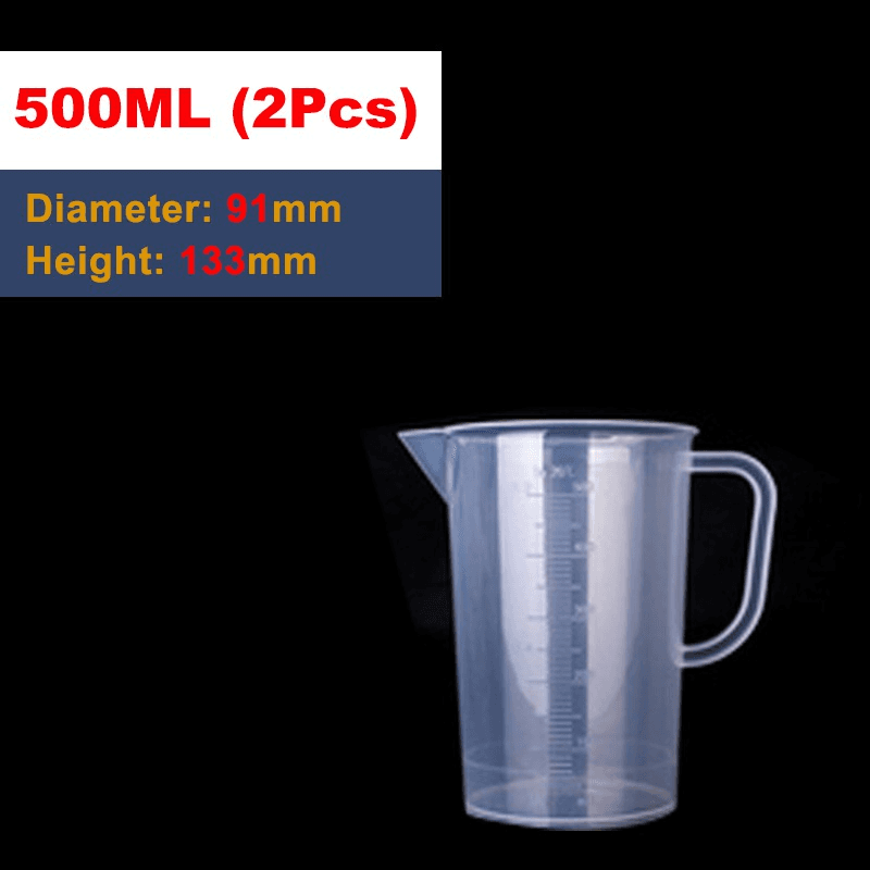 Plastic Measuring Cup Jug for Kitchen Laboratory 6