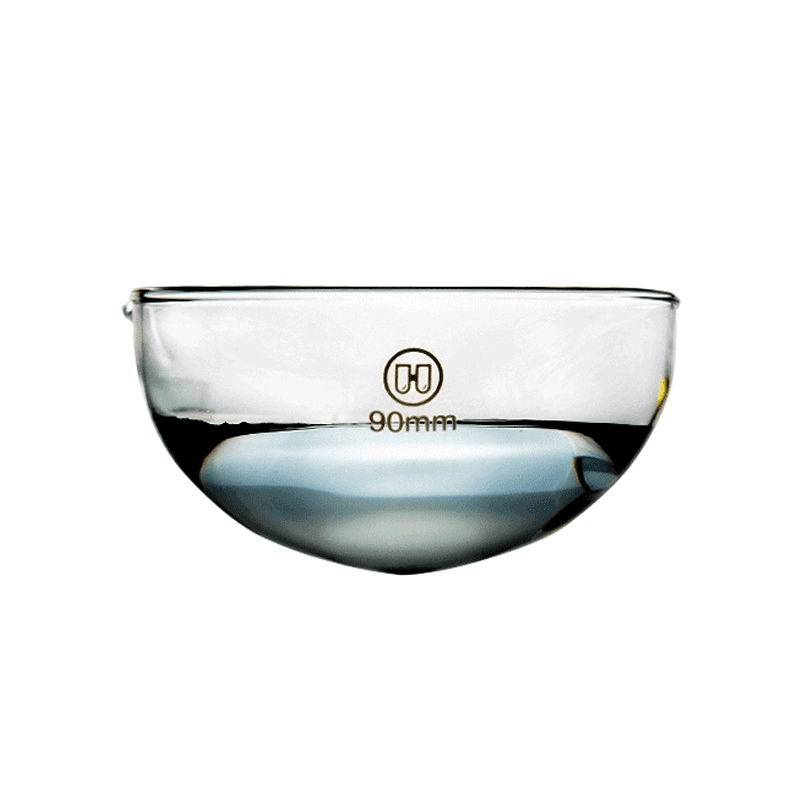 Borosilicate Glass Evaporating Dish with Mouth Flat & Round Bottom 5
