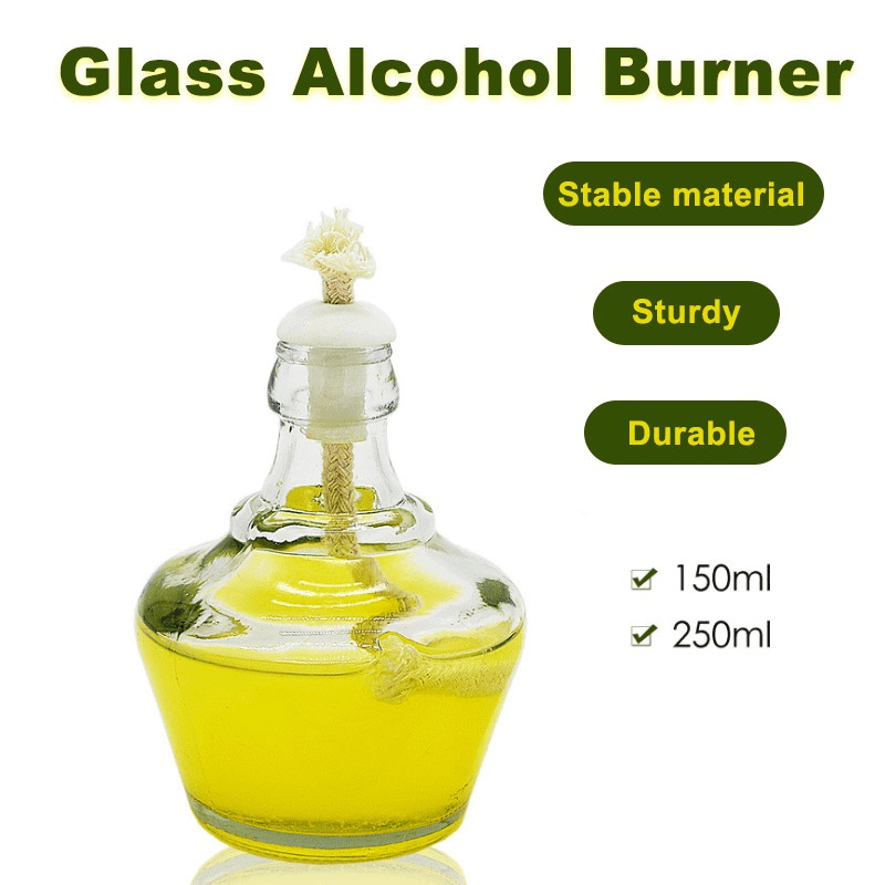 Alcohol Burner Classic Style Glass Bunsen Burner Lamp 2