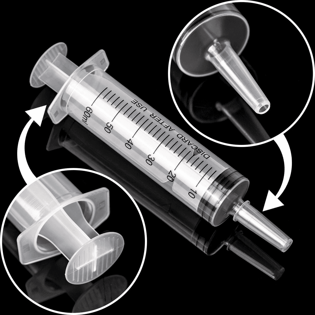 Large Caliber Plastic Syringe for Scientific Labs 4