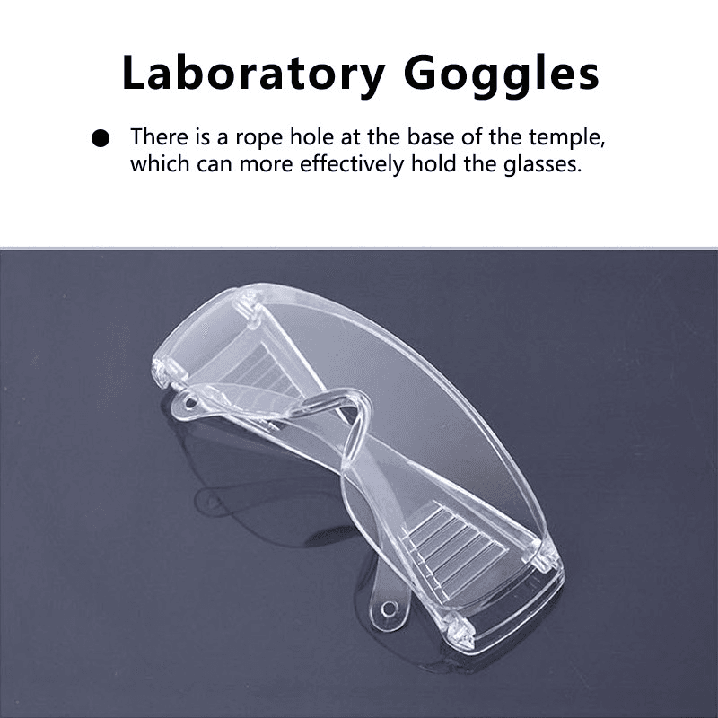 Goggles Lab Splash Proof Anti-impact Safety Goggles Plexiglass Ventilated Glasses 7