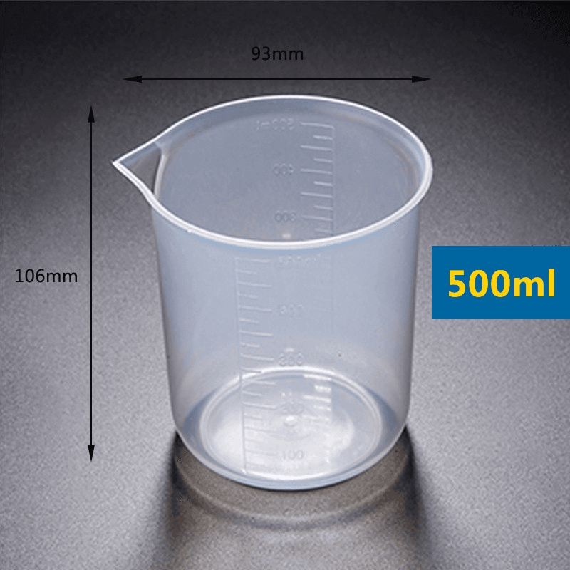Plastic Beaker Thickened PP Measuring Cup Lab Graduated Beaker 7