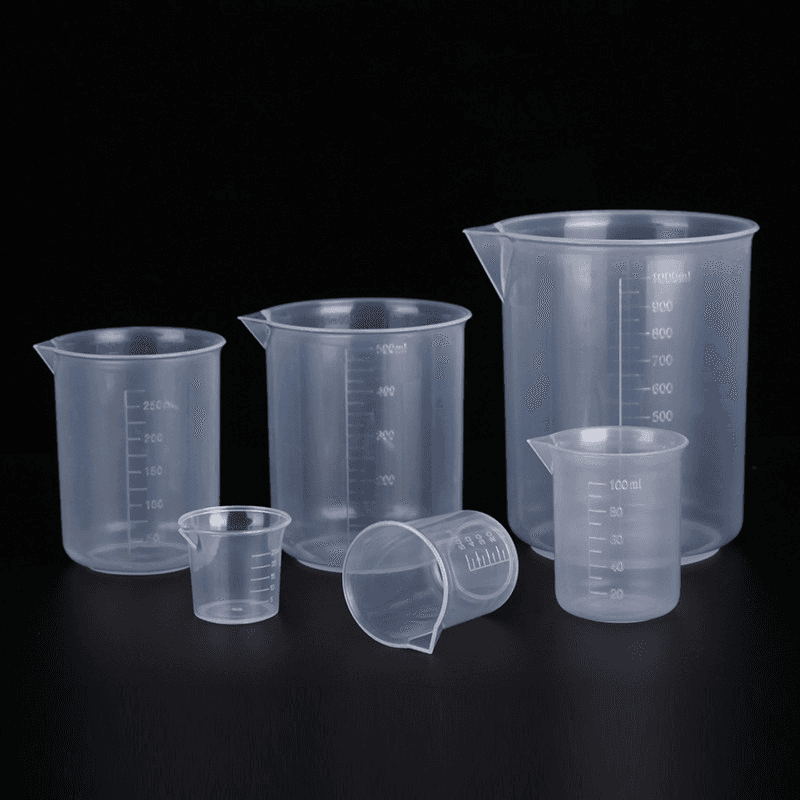 Plastic Beaker Thickened PP Measuring Cup Lab Graduated Beaker