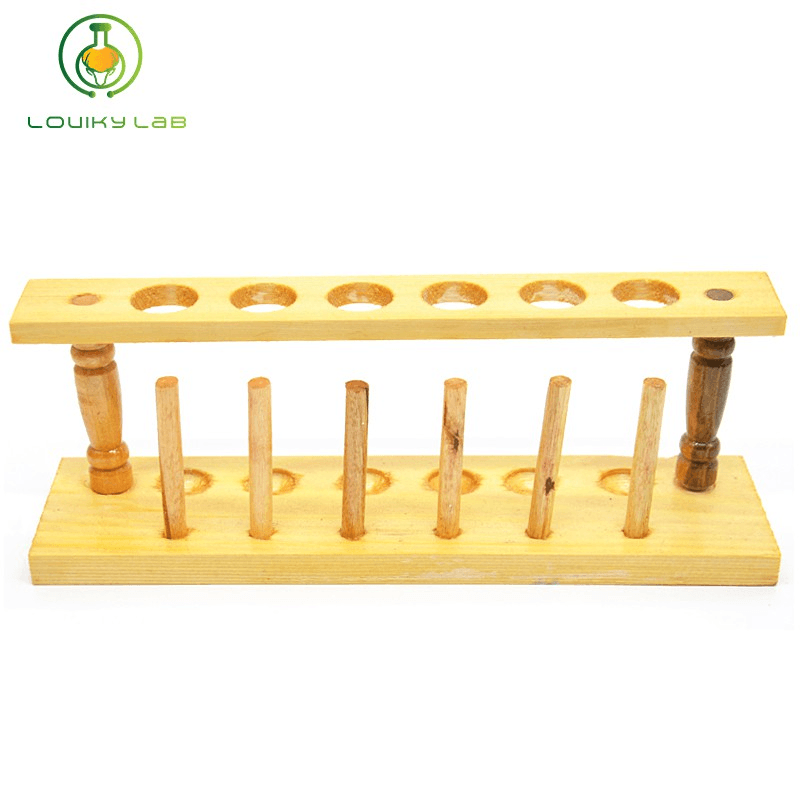 Wood Test Tube Rack Testing Tubes Holder Stand