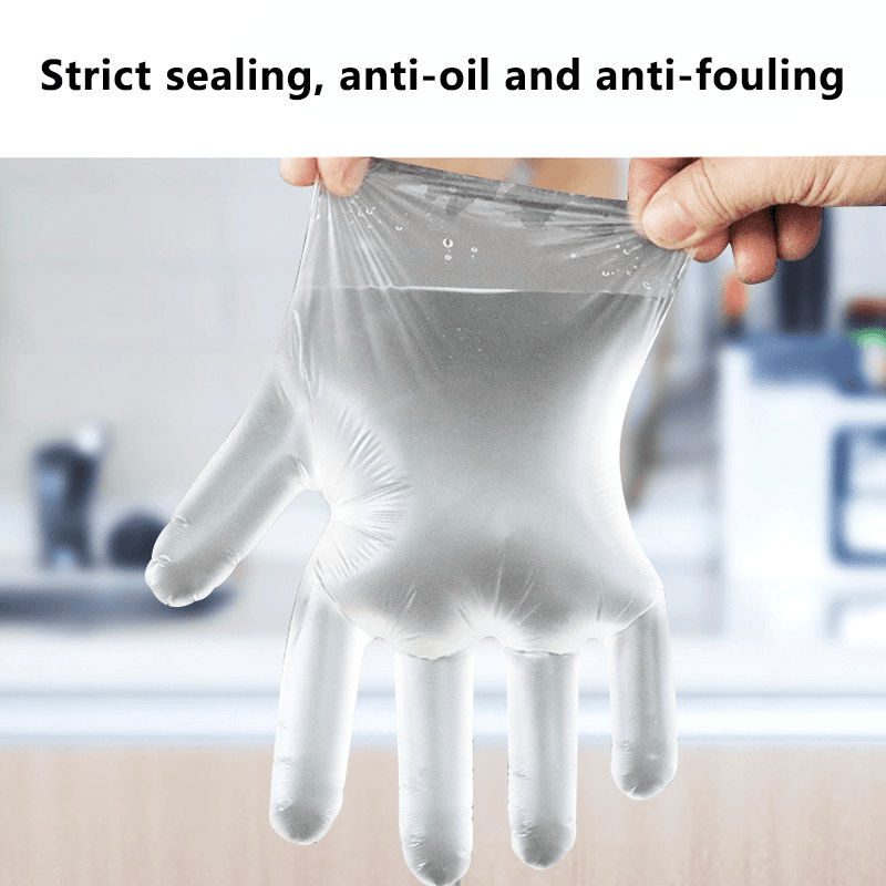 Disposable PE Gloves Boxed Extraction Plastic Gloves Lab Food Grade Hand Gloves 5