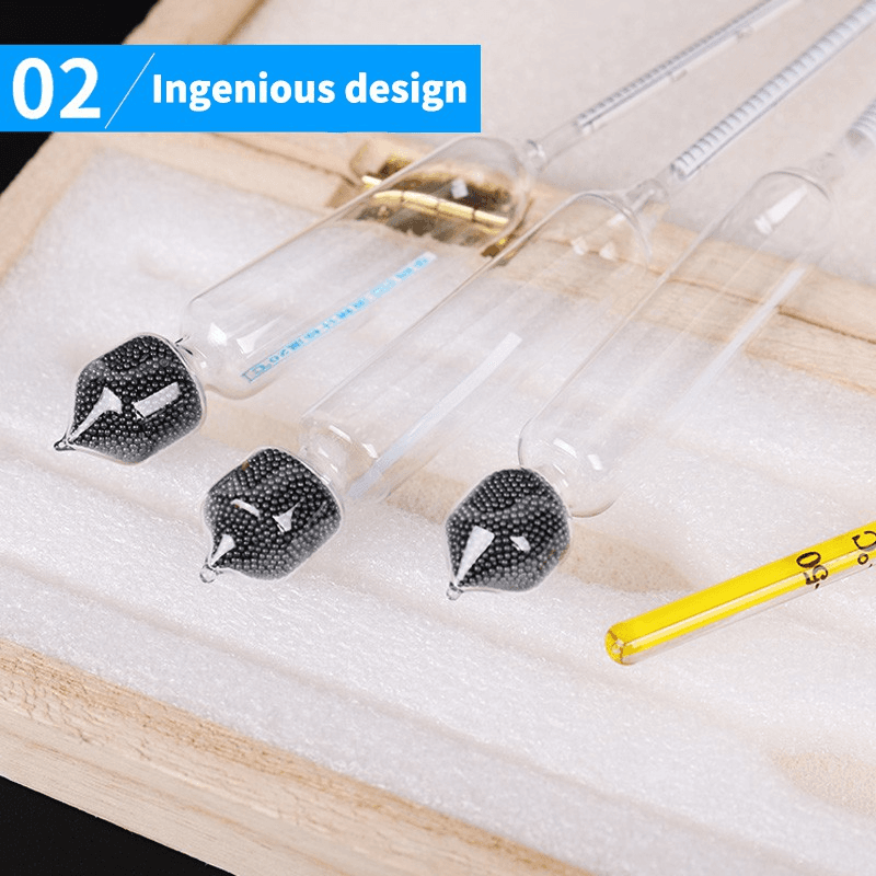 Hydrometer Alcoholmeter for Test Alcohol Concentration Household Alcohol Meter 5