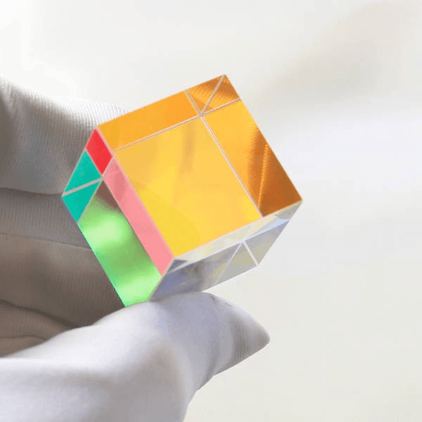 Cube Prism Color Prism Combination/Splitter K9 Prism Optical Experiment Creative Gift 2