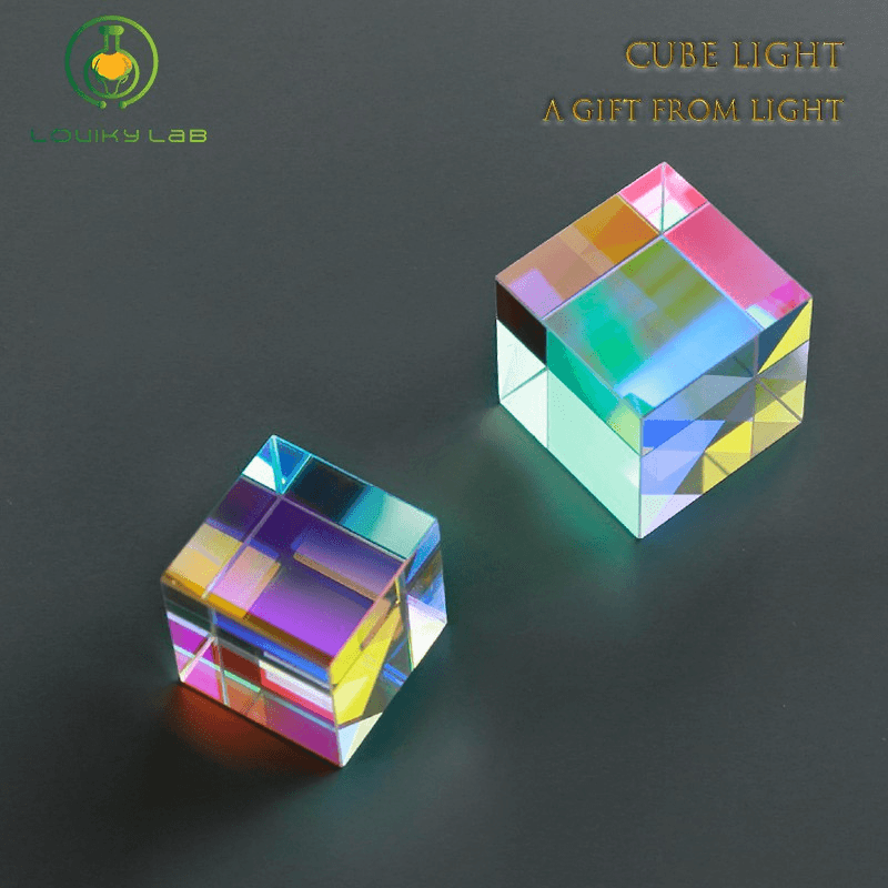 Cube Prism Color Prism Combination/Splitter K9 Prism Optical Experiment Creative Gift