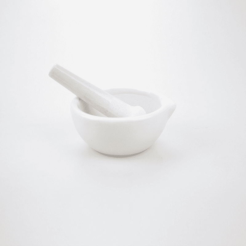 60 - 100mm Ceramics Mortar with Pestle Lab Chemical Supplies Thick Porcelain Mashed Mortar for Laboratory Kitchen 2