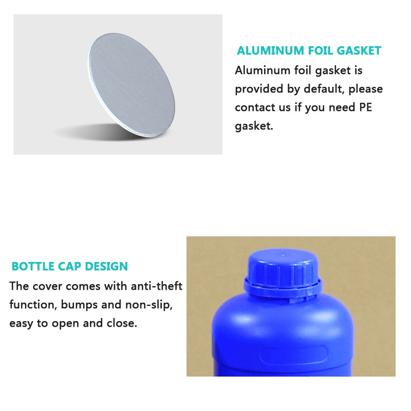 250ml HDPE Bottle with Lid White/Translucent Empty Plastic Bottle Thicken Reagent Bottle Food Grade Liquid Dispensing Bottle 3