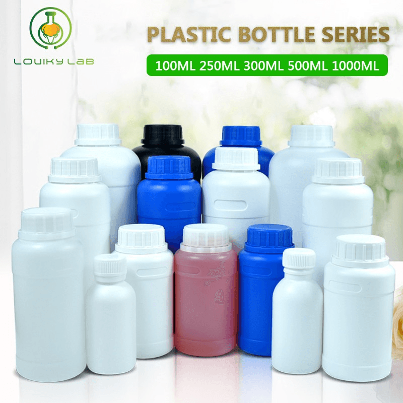 250ml HDPE Bottle with Lid White/Translucent Empty Plastic Bottle Thicken Reagent Bottle Food Grade Liquid Dispensing Bottle