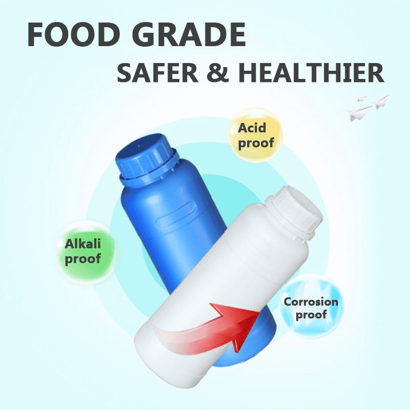 250ml HDPE Bottle with Lid White/Translucent Empty Plastic Bottle Thicken Reagent Bottle Food Grade Liquid Dispensing Bottle 2