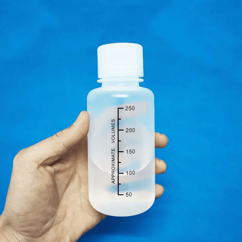 Clear Plastic Reagent Bottle 60/120/250/500/1000ml Lab Sample Bottle Graduated Bottle Graduated Bottle 5