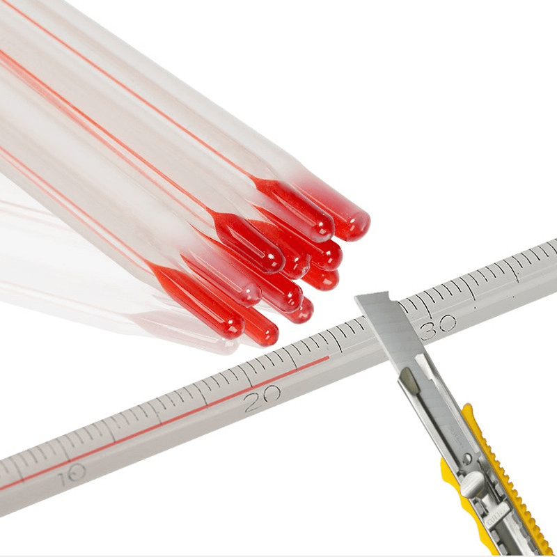 30cm Red Water Glass Rod Thermometer 0 - 100℃ Glass thermometer for Laboratory Home 6