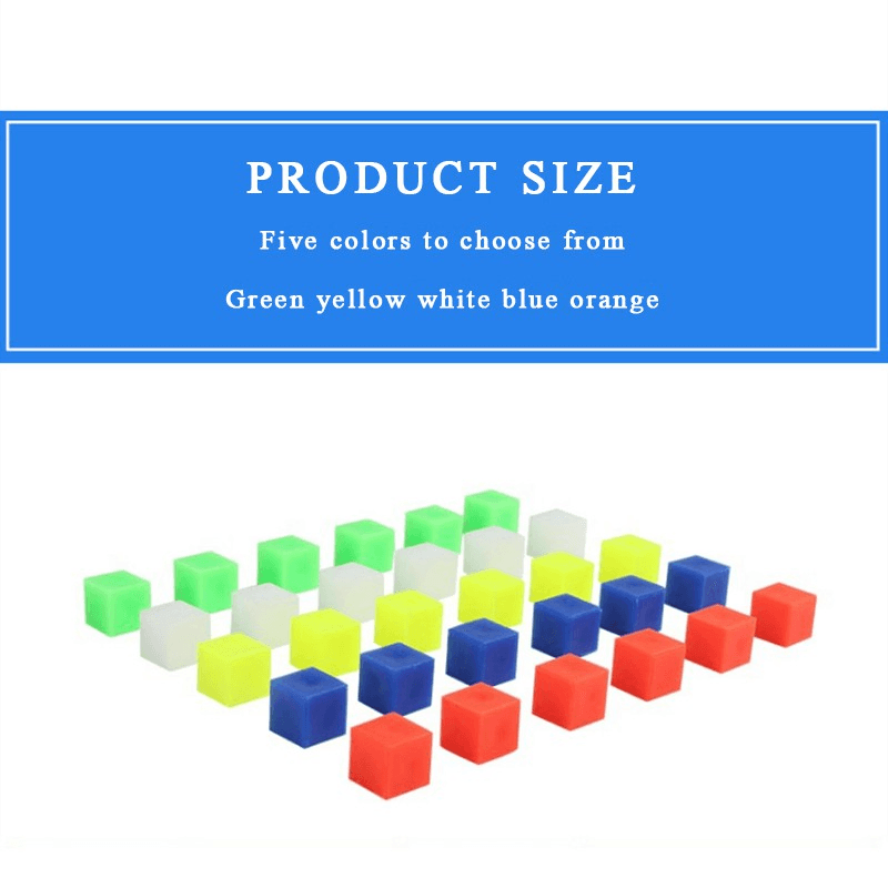 10Pcs 1cm Cube Small Colorful Building Block Math Geometry Primary School Math Teaching Aids 2