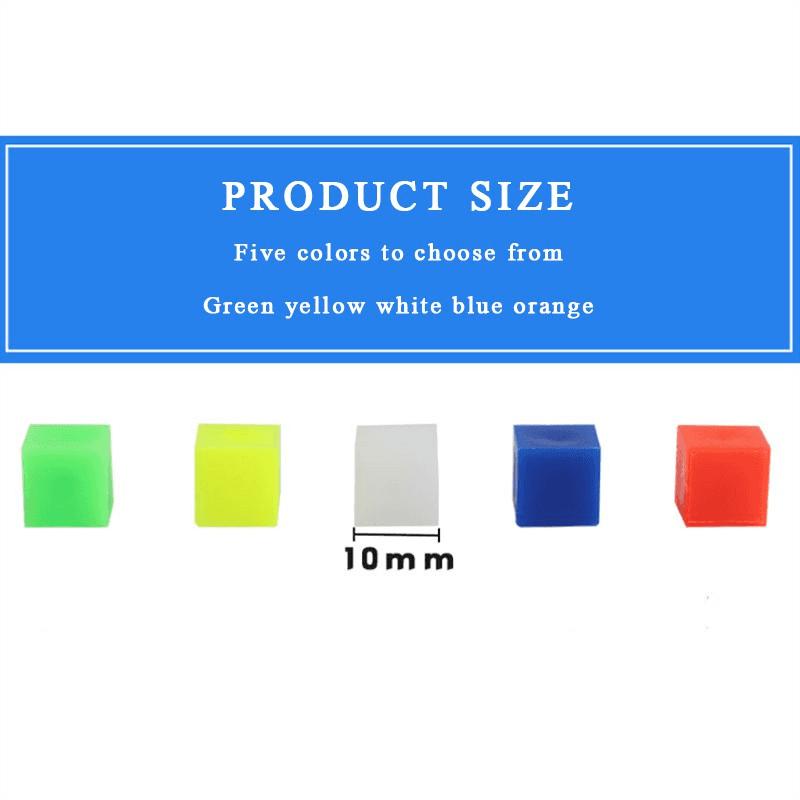 10Pcs 1cm Cube Small Colorful Building Block Math Geometry Primary School Math Teaching Aids 3