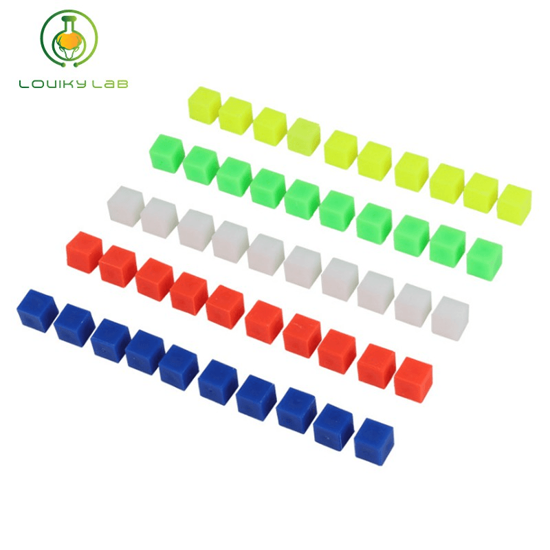 10Pcs 1cm Cube Small Colorful Building Block Math Geometry Primary School Math Teaching Aids
