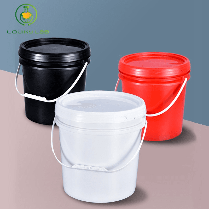 10L Plastic Bucket with lid Food Grade PP Round Bucket with Handle Storage Bucket Paint Bucket for Home