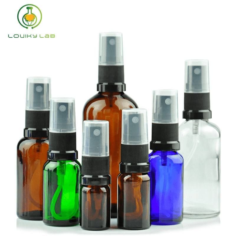 5-100ml Glass Spray Bottle Empty Water Sprayer Refillable Fine Mist Container for Water Toner Perfume